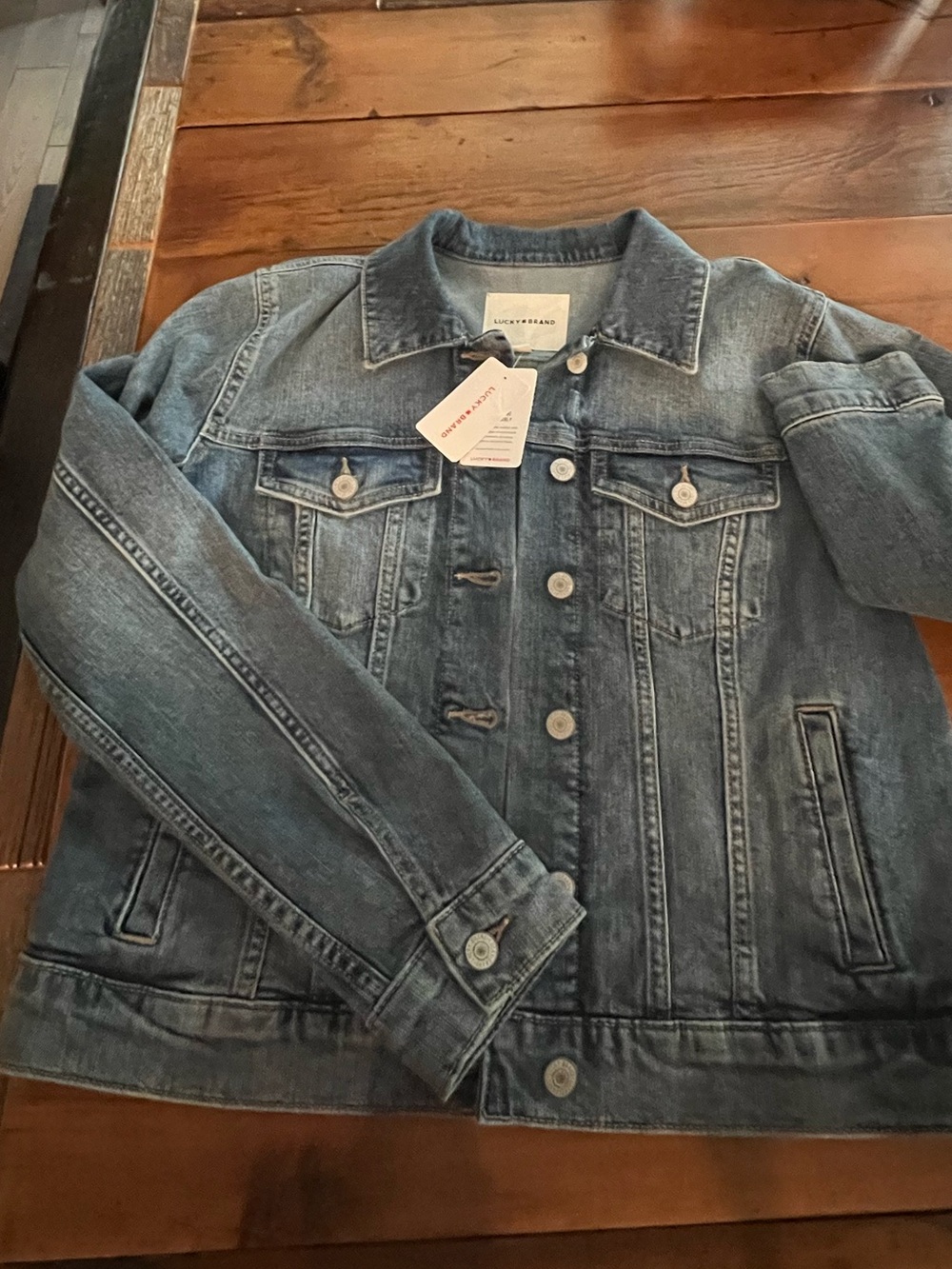 Lucky Brand Women's Light Blue Denim Jacket New Size Medium